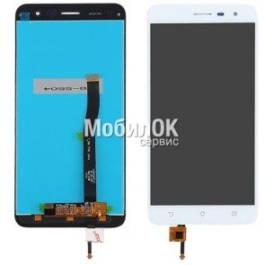 Дисплей для Asus ZenFone 3 (ZE552KL) белый, с тачскрином