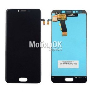 Дисплей для Meizu M5 черный, с тачскрином