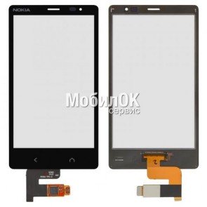 Сенсорный экран для Nokia X2 Dual Sim черный