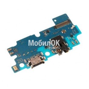Шлейф для Samsung A205F Galaxy A20 коннектора зарядки, микрофона