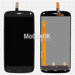 Дисплей для Fly IQ4410 Phoenix черный, с тачскрином