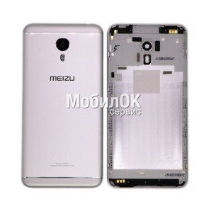 Задняя крышка для Meizu M3 Note серебро (M681H)