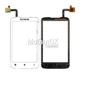 Сенсорный экран для Lenovo A316i белый