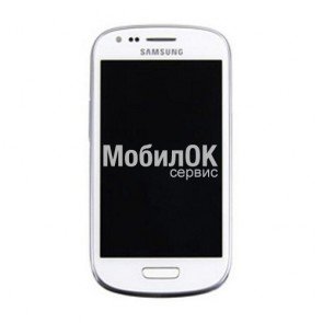 Дисплей для Samsung I8190 Galaxy S3 mini белый, с тачскрином и рамкой
