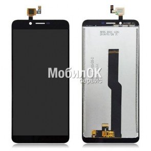 Дисплей для Doogee X60/X60L черный, с тачскрином