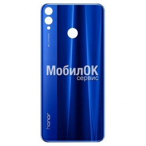 Задняя крышка для Huawei Honor 8X/Honor View 10 Lite синяя, со стеклом камеры