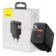 С.з.у. Baseus Compact Quick Charger, USB + Type-C, 20W (CCXJ-B01) черное