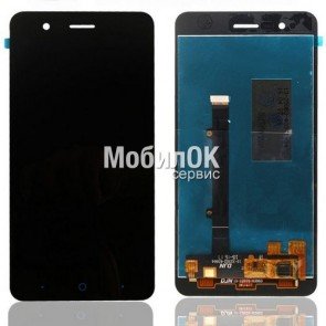 Дисплей для ZTE Blade A510 черный, с тачскрином