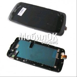 Дисплей для HTC Desire 500 Dual Sim черный, полная сборка, оригинал (80H01613-00)