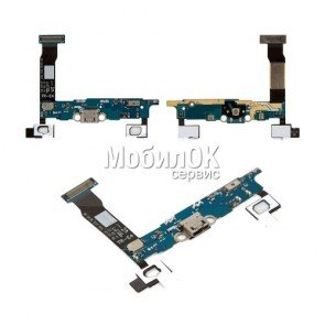 Шлейф для Samsung N910H Galaxy Note 4 коннектора зарядки и микрофона