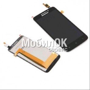 Дисплей для Lenovo S650 черный, с тачскрином