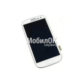 Дисплей для Samsung I9300/I9305 Galaxy S3 белый, с тачскрином China Original (oled)