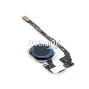 Шлейф для Apple iPhone 5S кнопки меню (черная)