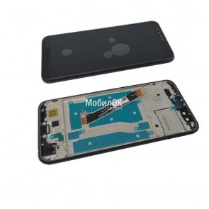 Дисплей для Huawei Honor 9 Lite черный (LLD-L31), с тачскрином и рамкой