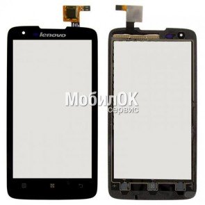 Сенсорный экран для Lenovo S750 черный