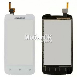 Сенсорный экран для Lenovo A390 белый