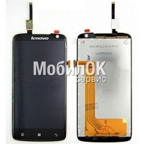 Дисплей для Lenovo S820 черный, с тачскрином (YT50F106T0)
