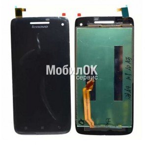 Дисплей для Lenovo S960 Vibe X черный, с тачскрином