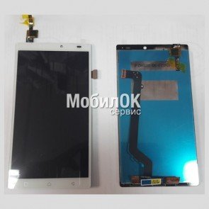 Дисплей для Lenovo A7010 X3 Lite/Vibe K4 Note белый, с тачскрином