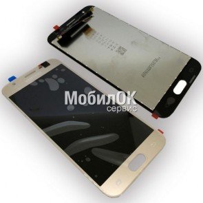 Дисплей для Samsung J330F Galaxy J3 (2017) золотой, оригинал (GH96-10990A)
