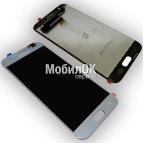 Дисплей для Samsung J330F Galaxy J3 (2017) серебристый, оригинал (GH96-10992A)