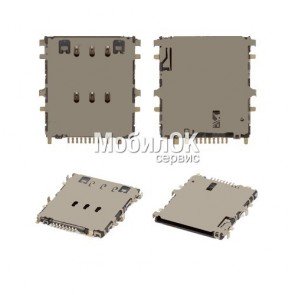 Коннектор SIM-карты для Samsung P3200/P5200 Galaxy Tab3/T111 Galaxy Tab 3 Lite/T555 Galaxy Tab A 9.7