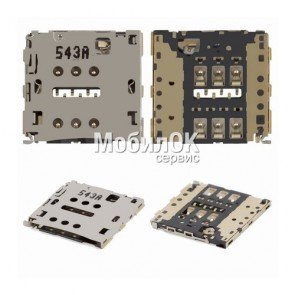 Коннектор SIM-карты для Huawei Ascend P7