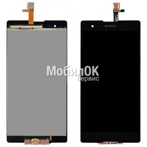 Дисплей для Sony D5303/D5306/D5322 Xperia T2 Ultra черный, с тачскрином