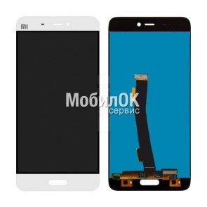 Дисплей для Xiaomi Mi5 белый, с тачскрином