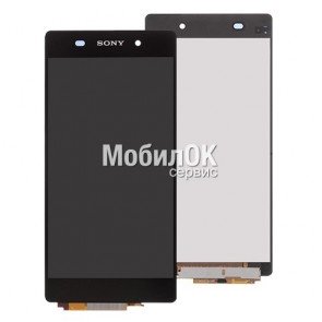 Дисплей для Sony D6502 Xperia Z2/ D6503 Xperia Z2 черный, с тачскрином High Copy