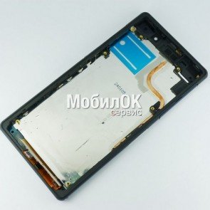 Дисплей для Sony D6502 Xperia Z2/ D6503 Xperia Z2 черный, с тачскрином и рамкой