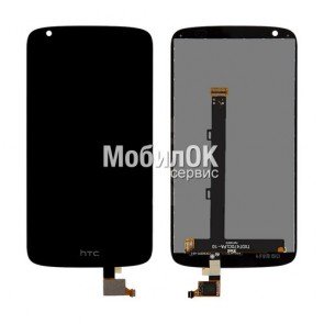Дисплей для HTC Desire 526G Dual Sim черный, с тачскрином (128*66мм)