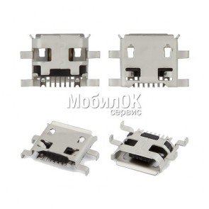 Коннектор зарядки для China-phone universal, тип 5, micro USB