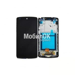 Дисплей для LG D820/D821 Nexus 5 черный, с тачскрином и рамкой