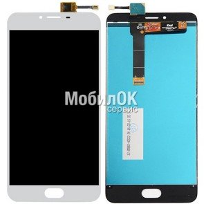 Дисплей для Meizu U20 (U685H) белый, с тачскрином