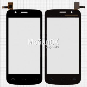 Сенсорный экран для Prestigio MultiPhone 5453 Duo черный (TF0664A-03 B06405011A)