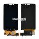 Дисплей для Motorola XT1080 Droid Ultra черный, с тачскрином и рамкой