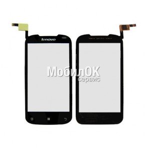 Сенсорный экран для Lenovo A750 черный