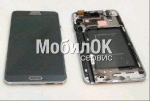 Дисплей для Samsung N9005 Note 3 черный, полная сборка оригинал (GH97-15209A/GH97-15107A)