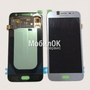 Дисплей для Samsung J701F Galaxy J7 Neo серебристый, оригинал (GH97-20904C)