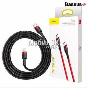 USB кабель Baseus Cafule Flash Charging Type-C to Type-C 60W 3A 2м (CATKLF-H09/CATKLF-H91)