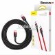 USB кабель Baseus Cafule Flash Charging Type-C to Type-C 60W 3A 2м (CATKLF-H09/CATKLF-H91)