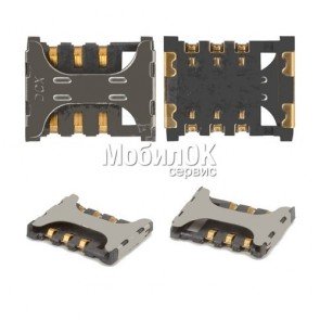 Коннектор SIM-карты для Samsung G355/G360/G531/I9200/I9205/G900/J100/T365 SIM2