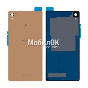 Задняя крышка для Sony D6603 Xperia Z3 золотистая