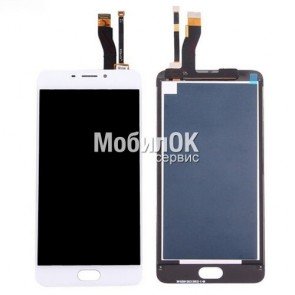 Дисплей для Meizu M5 Note (M621) белый, с тачскрином China Original