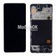 Дисплей для Samsung A515F Galaxy A51 черный, с рамкой, оригинал (GH82-21669A)