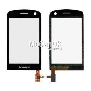 Сенсорный экран для Lenovo A60 черный