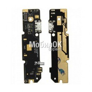 Шлейф для Xiaomi Redmi Note 3 коннектора зарядки, микрофона (24 pin)