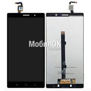 Дисплей для Lenovo Phab 2 PB2-650M черный, с тачскрином