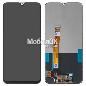 Дисплей для Realme 5 Pro/Realme Q черный, с тачскрином